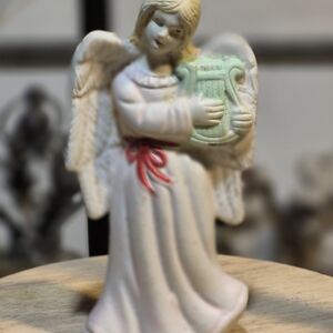 Angel Figurine with Harp